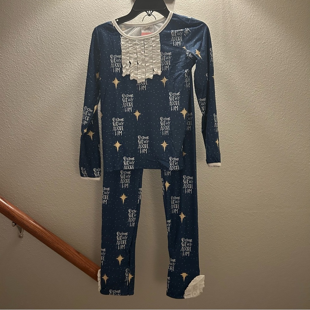 Sugar Bee O Come Let Us Adore Him Pajamas
